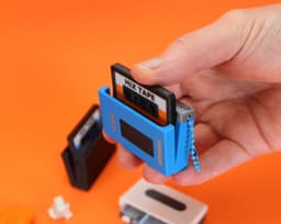 Retro Cassette Tape Player Fidget Clicker Keychain 3d model