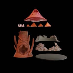 Mushroom Dice Tower 3d model