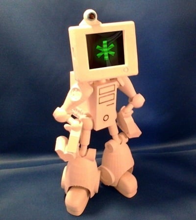 Cymon Fully Posable Robot Toy 3d model