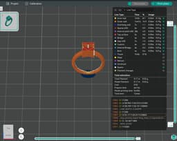 Geometric Heart Pendant Ring 3d model