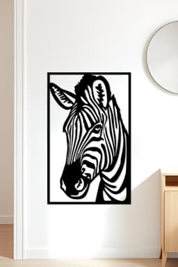 Zebra Wall Art, Wall Decor, Home Decor 3d model