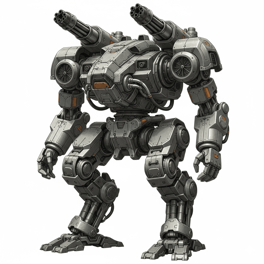 Military Mechs : Heavy Mortar Siege Mech 3d model