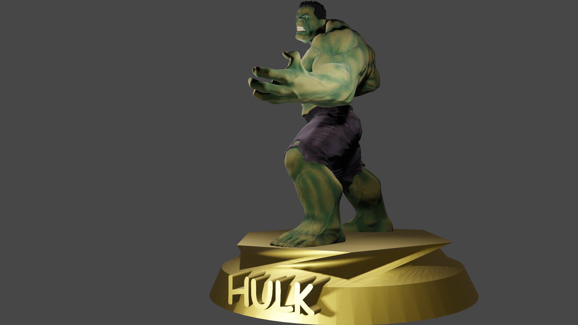 Hulk Statue 3d model