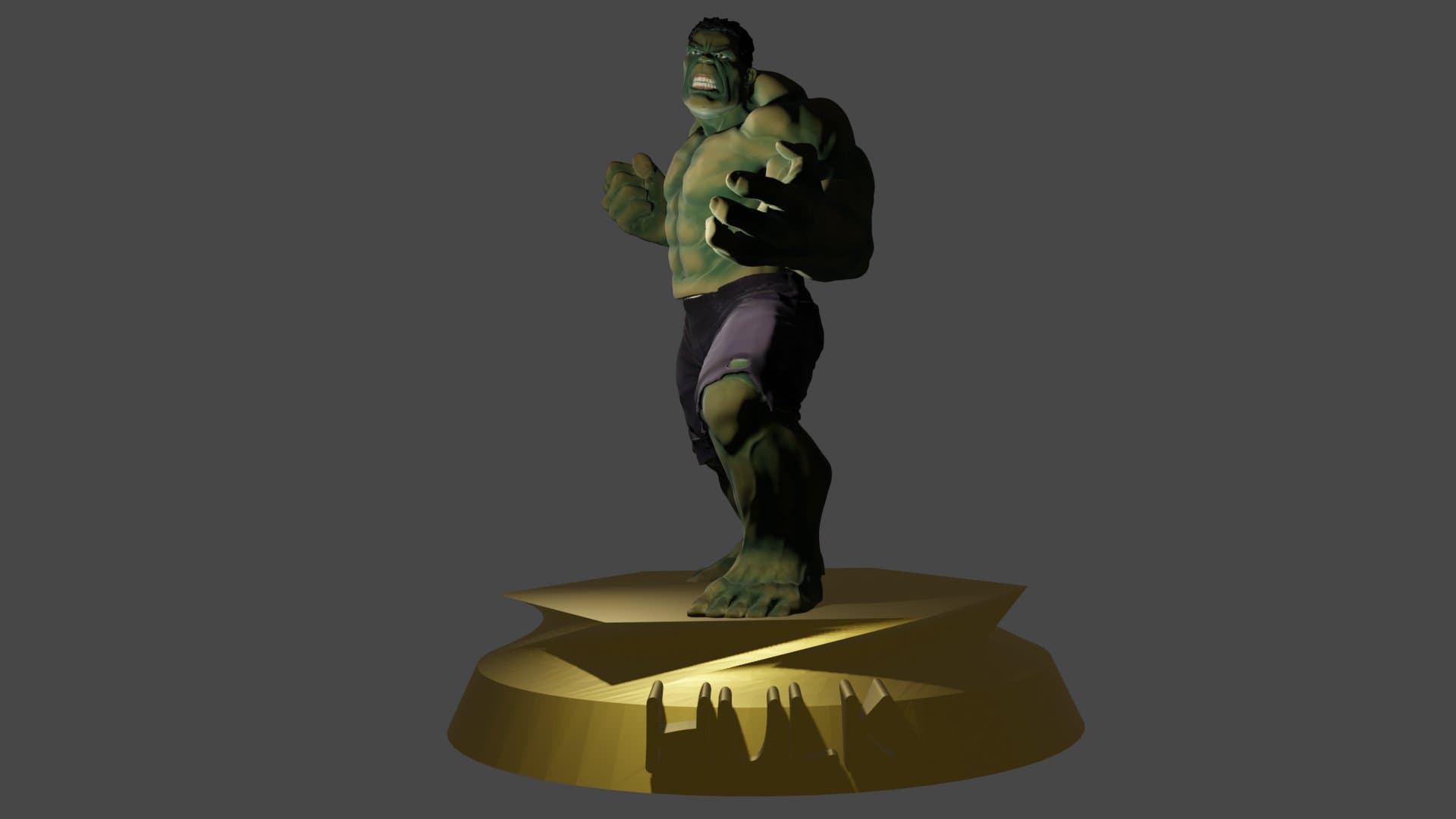 Hulk Statue 3d model