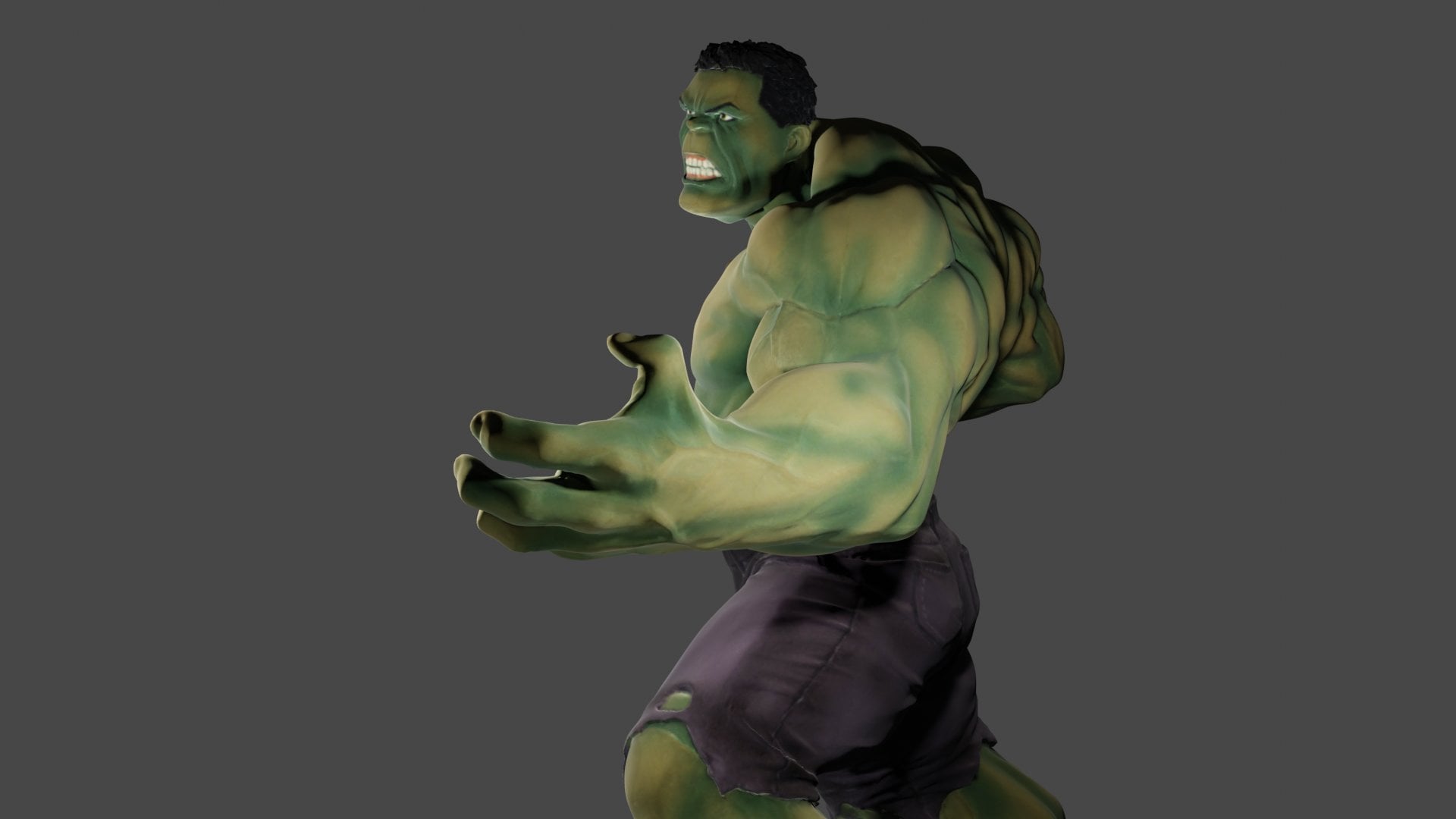 Hulk Statue 3d model
