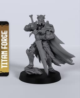 Death Knight Monster - With Free Dragon - 5e DnD Inspired for RPG and Wargamers 3d model