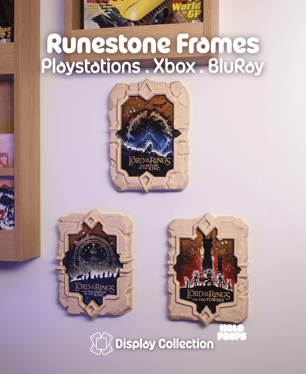 Runestones Blu-ray Frames (PS, Xbox, Movies, Steelbooks) | DISPLAY COLLECTION 3d model
