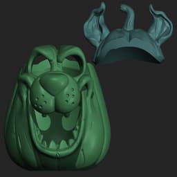 Scooby-Doo Carved Pumpkin and Candy Bowl 3d model