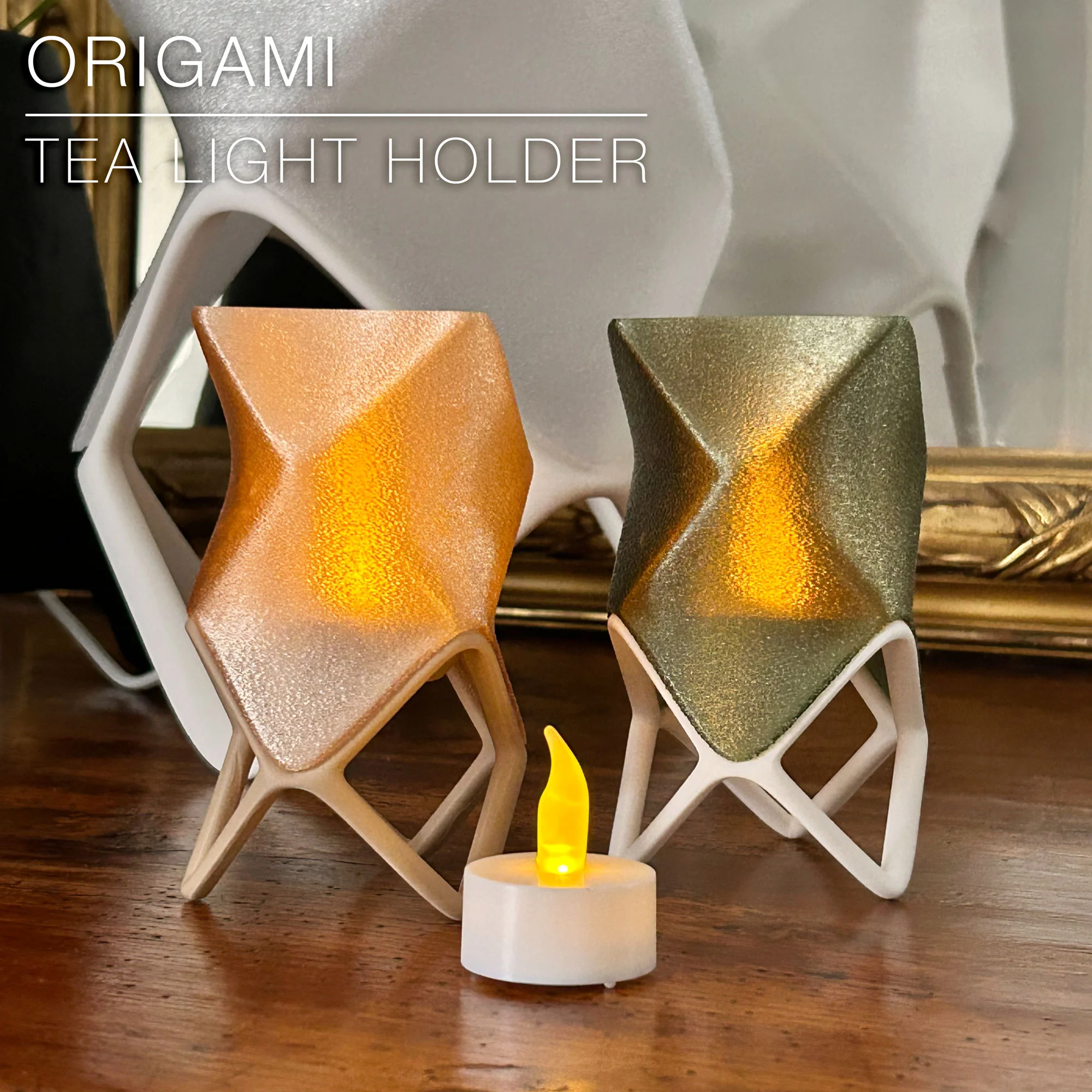 ORIGAMI TEA LIGHT | Tea Light Holder 3d model