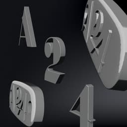 FREE A24 Logo and Keychain 3d model