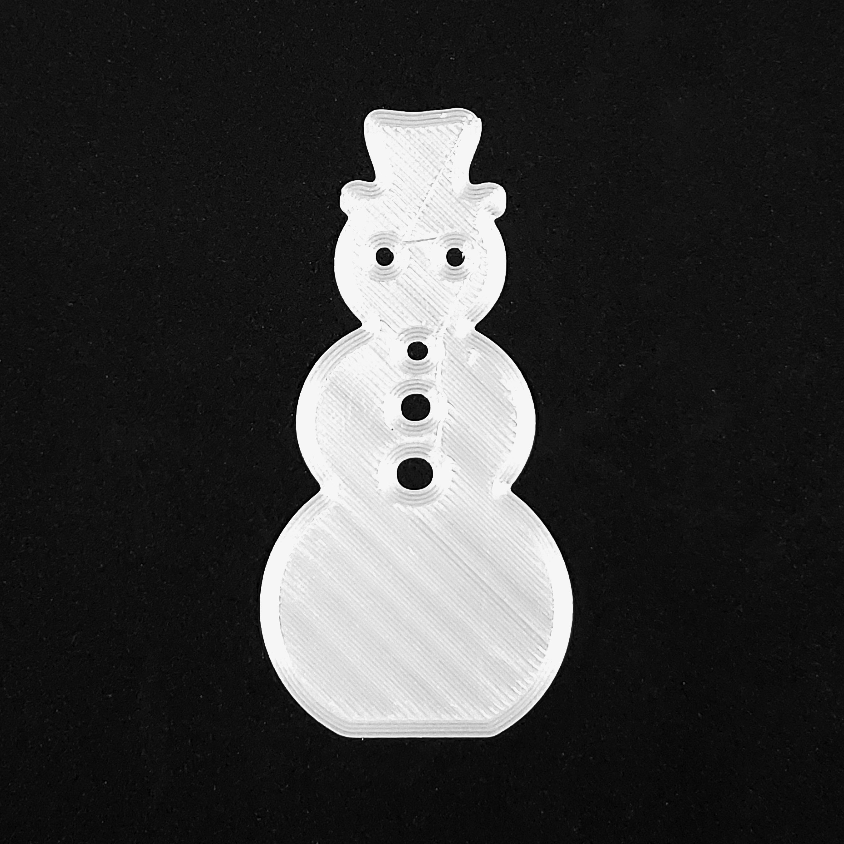 Snowman Silhouette Add-on - Decorative 'Merry Christmas' Hanging Text Banner 3d model