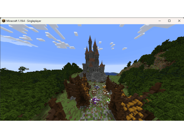 Minecraft Snow White Castle 3d model