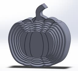 Pumpkin Stacking Cups 3d model