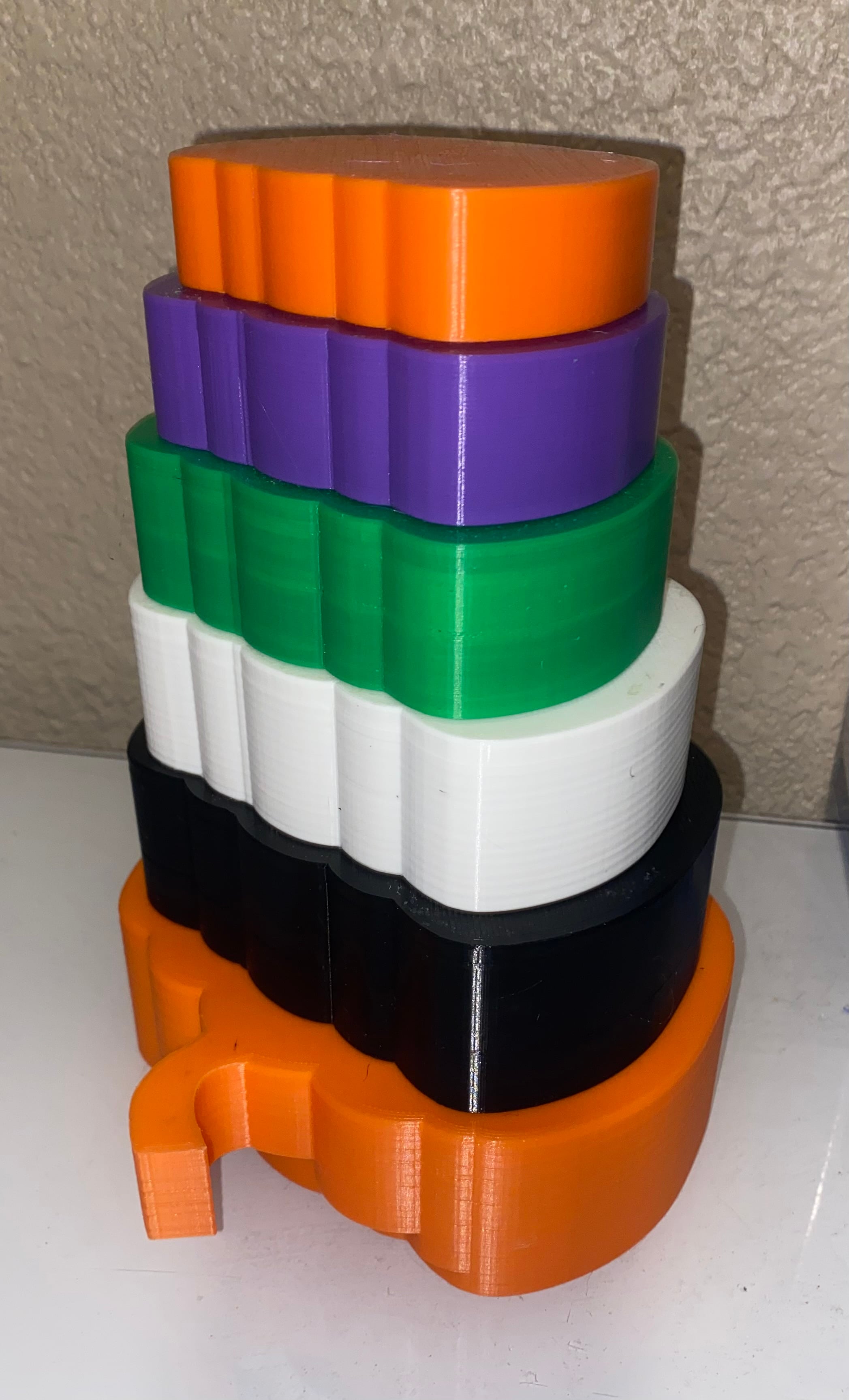 Pumpkin Stacking Cups 3d model