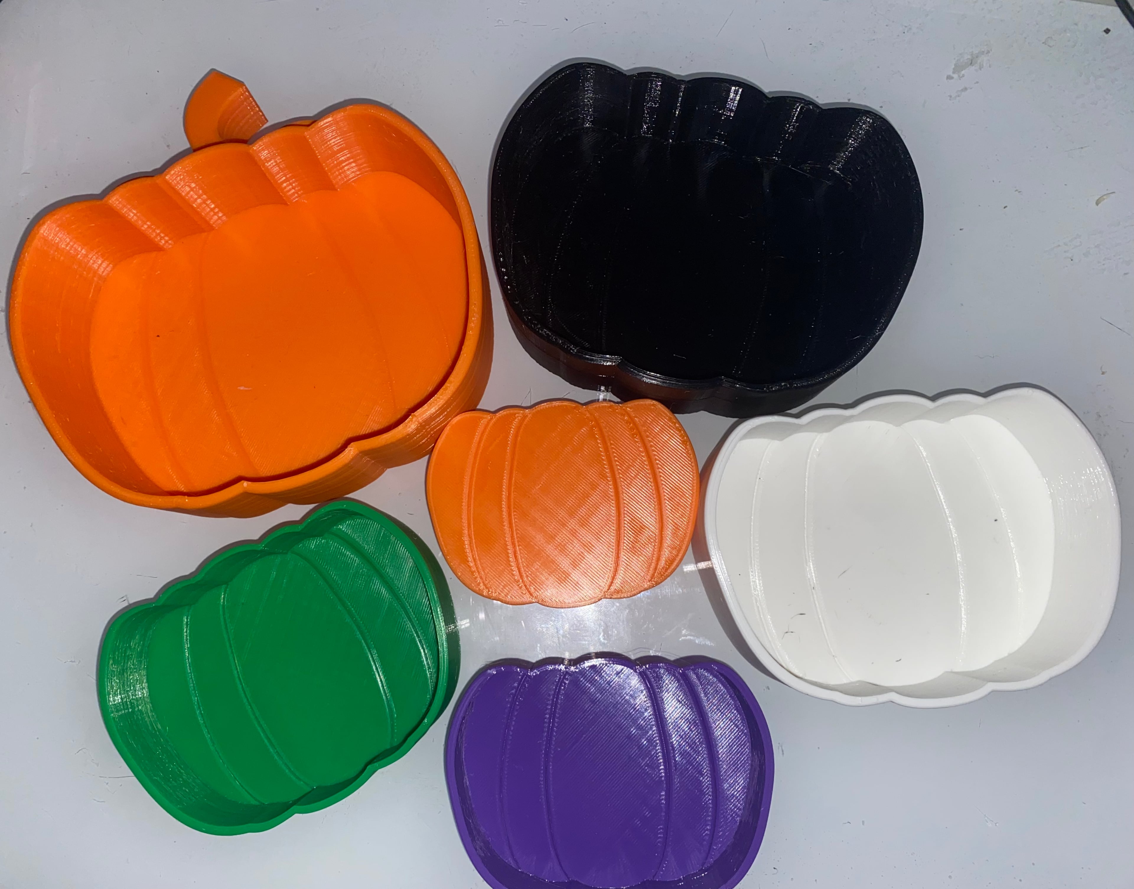 Pumpkin Stacking Cups 3d model