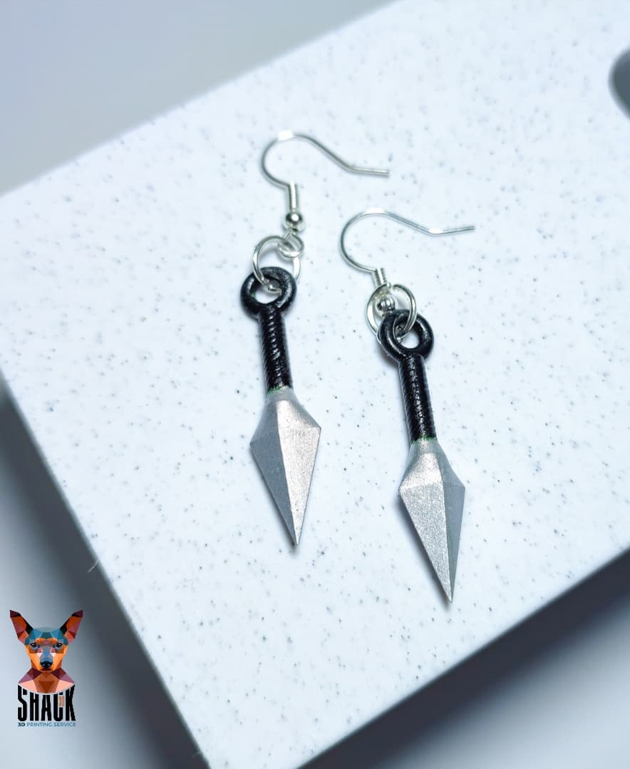 Kunai earring 3d model