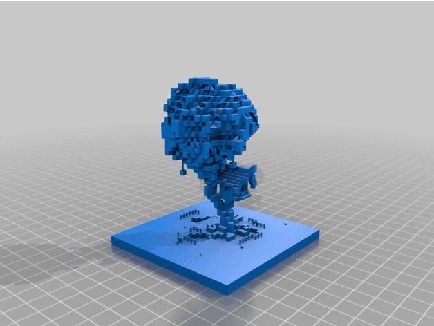 Minecraft Tree House 3d model