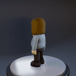 Muscle man kaws file 3d model