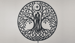 Romantic Tree of Love 2D Wall Art.3mf 3d model