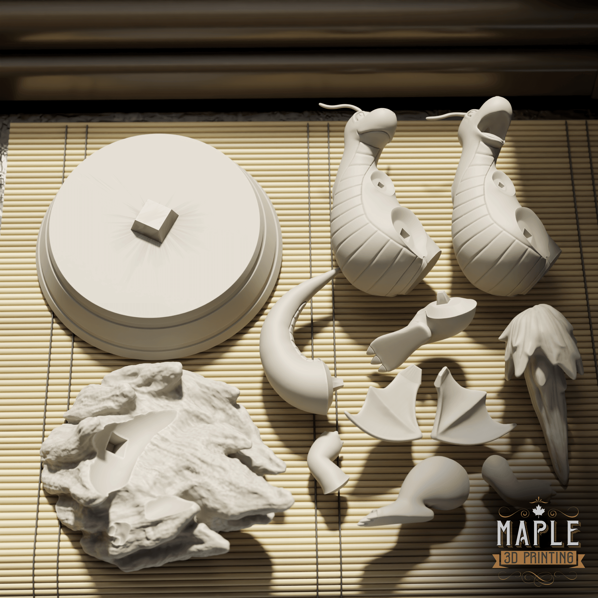Dragonite Diorama - Pokemon 3d model