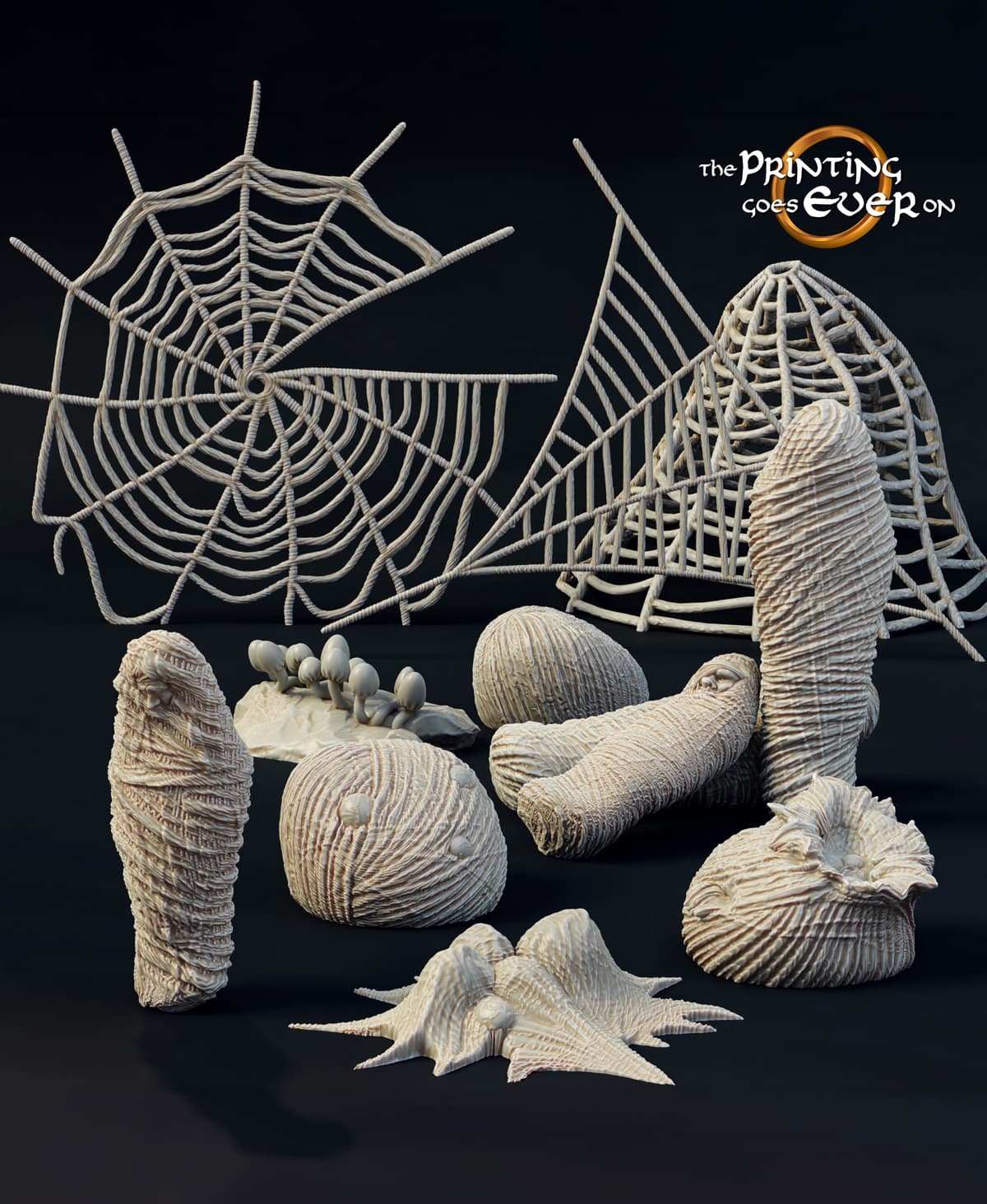 Spider Cave Scatter Terrain 3d model