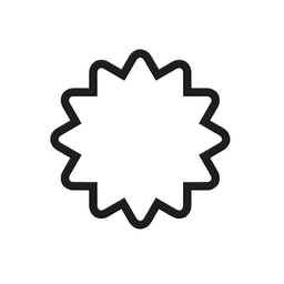 Sun Cookie Cutter STL File - 4 inches 3d model