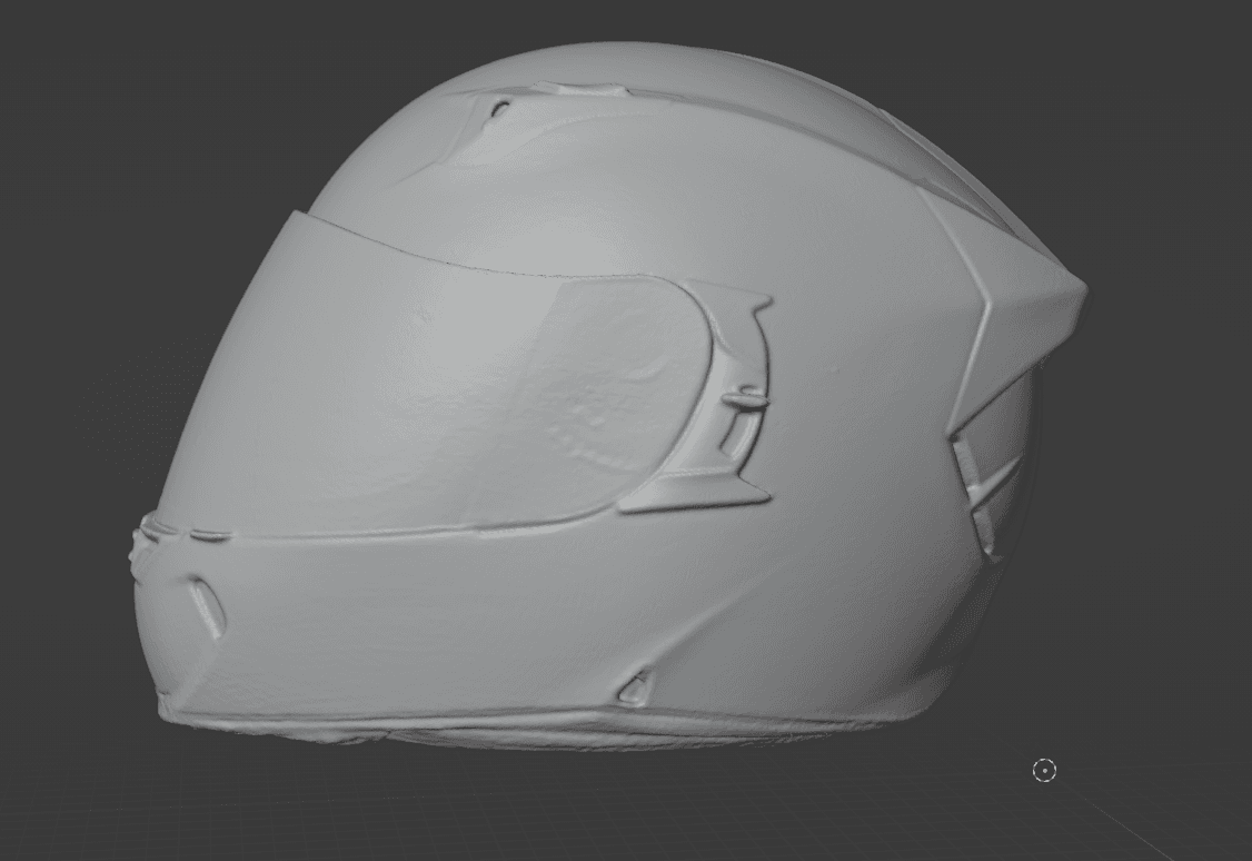 Full Face Motorcycle Helmet 3d Scan 3d model