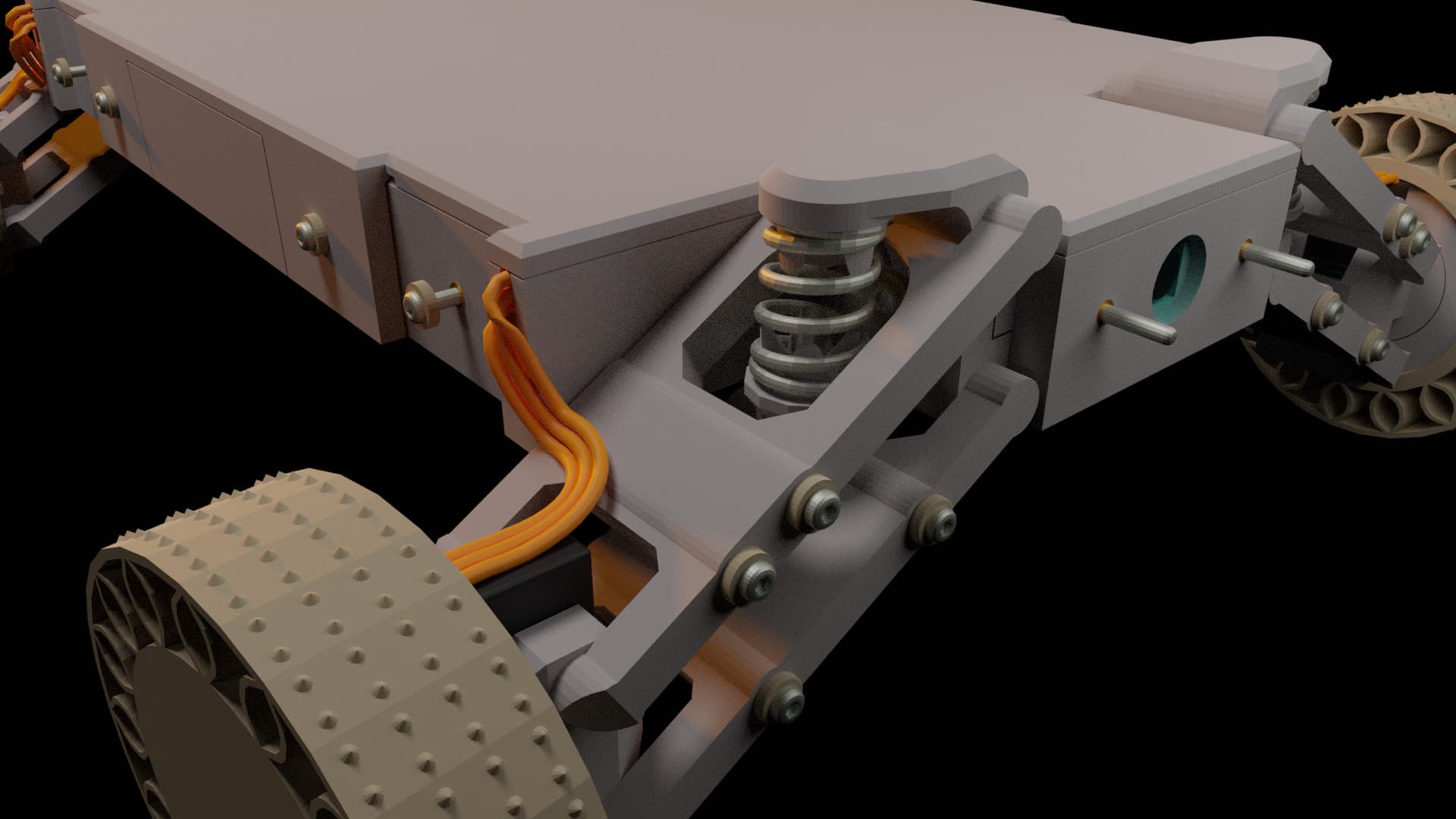 3D printed vehicle controllable over the internet 3d model