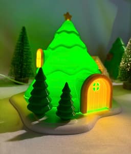 Christmas house tree designs 3d model
