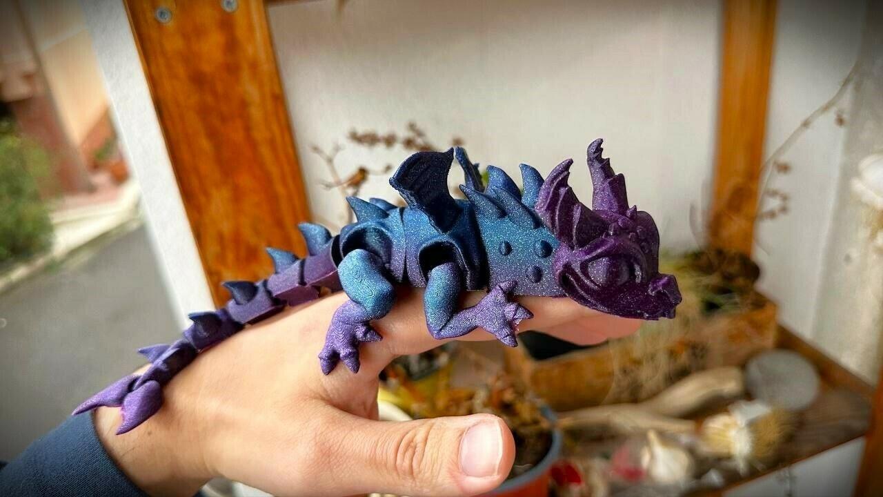 Articulated Cute Dragon 3d model