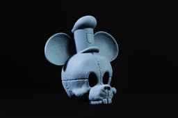Steamboat Willie Skull (Pre Supported) 3d model