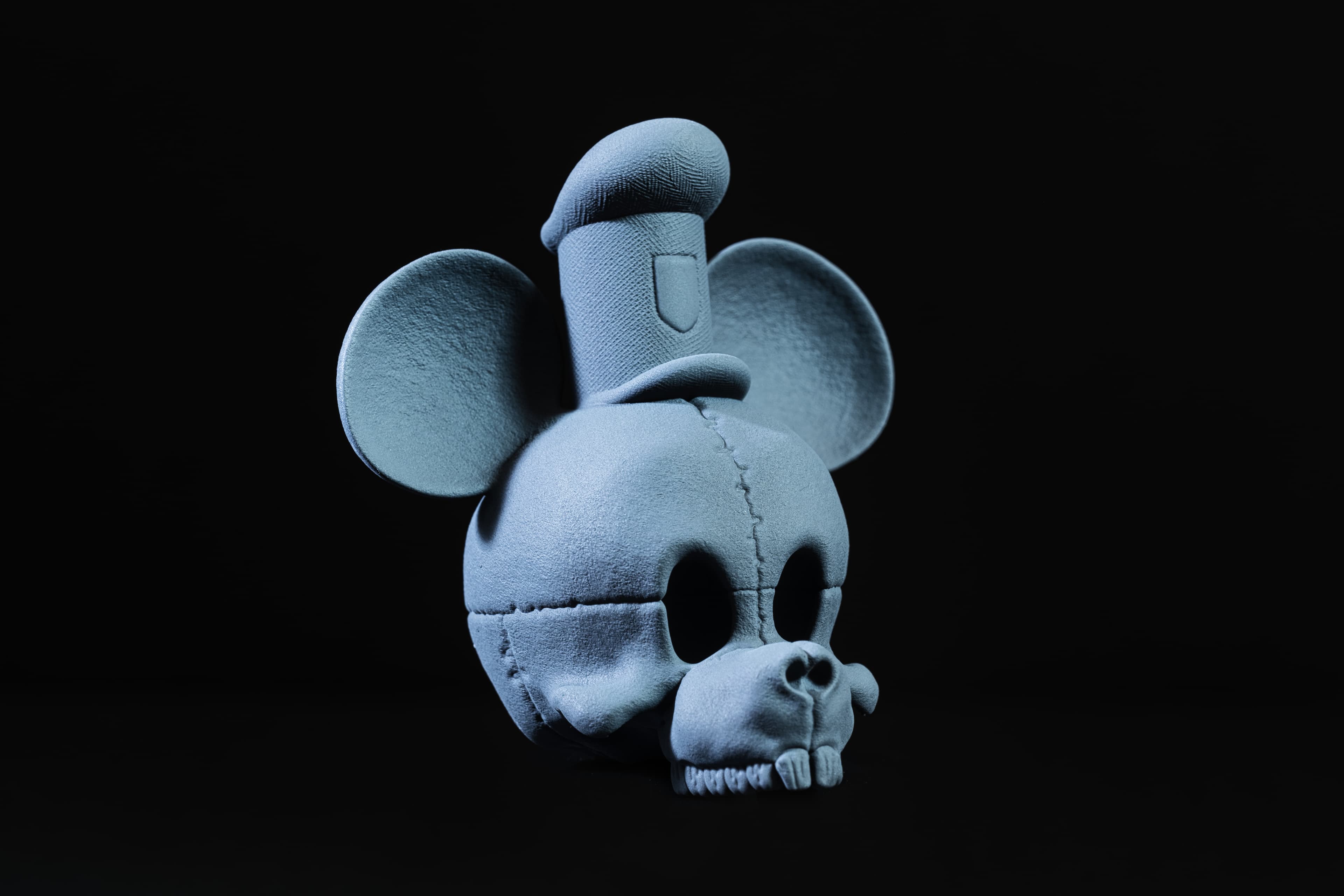 Steamboat Willie Skull (Pre Supported) 3d model