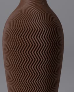 Vase ORION - Modern Zig Zag Vase 3d model