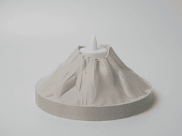 Volcanic Tealight Holder – A Warm Eruption for Your Desk 3d model