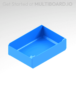 3x1x2 LU - MultiBin Simple Drawer 3d model