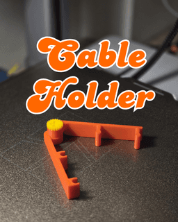 Cable Holder โ Click, Lock & Organize in Style! 3d model