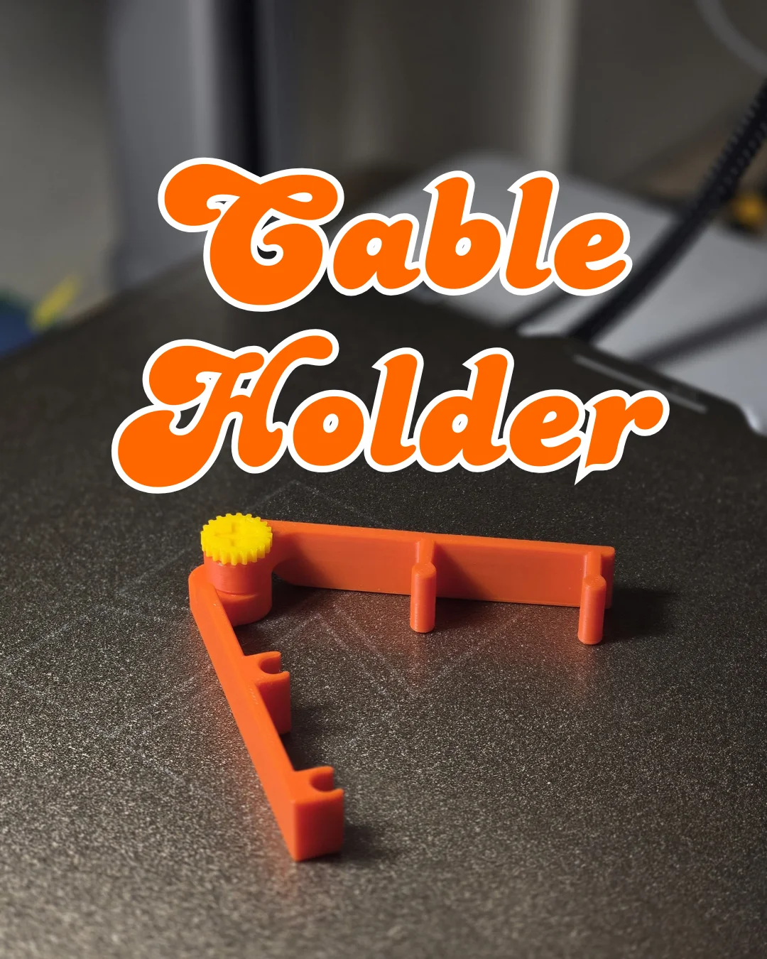 Cable Holder โ Click, Lock & Organize in Style! 3d model