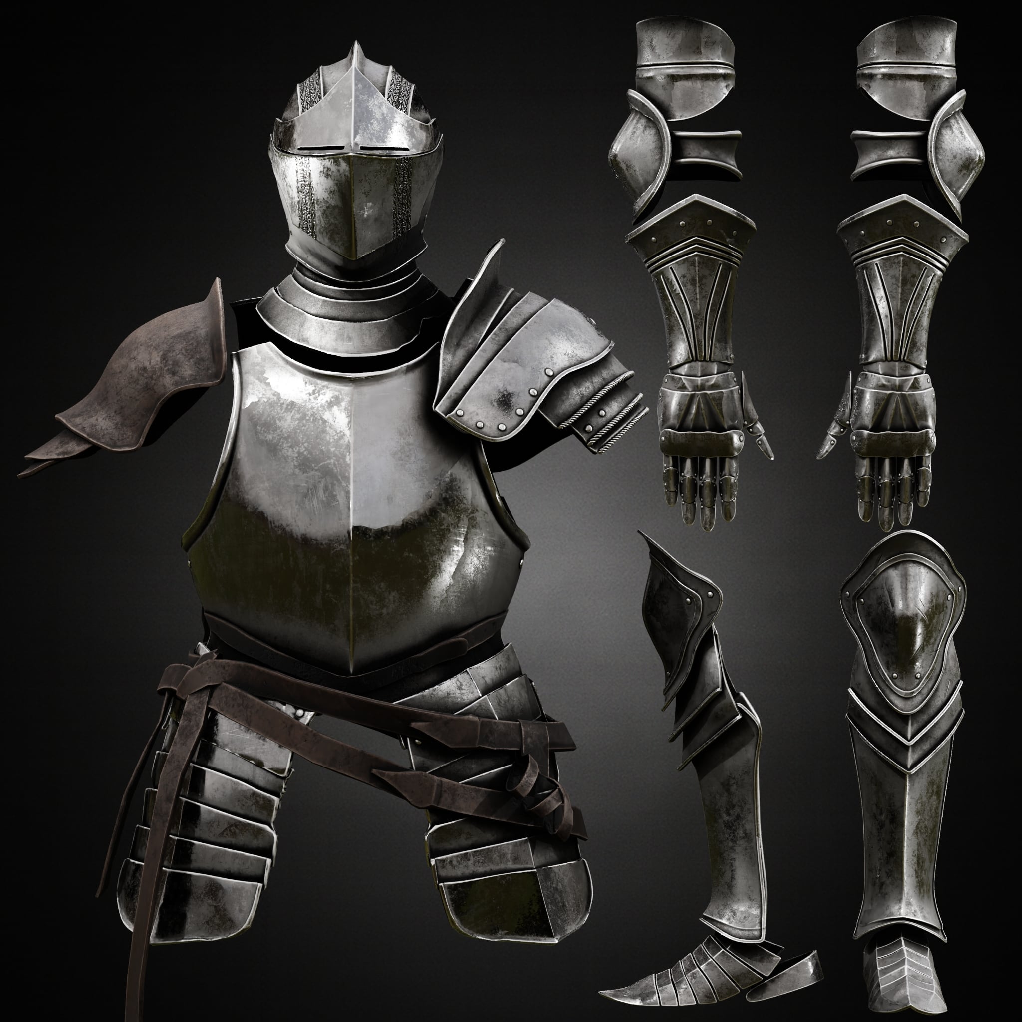 ULTIMATE DARK SOULS 3 KNIGHT COSPLAY ARMOR SET LIFE SIZE – FULL PACK FAN ART STL 3d model