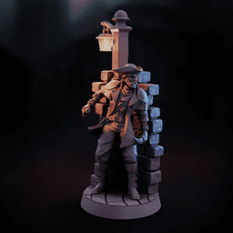 Assasin, Freedom Fighter or Bandit | RPG Tabletop Mini, Rogue, Swashbuckler, Thug or Pirate 3d model