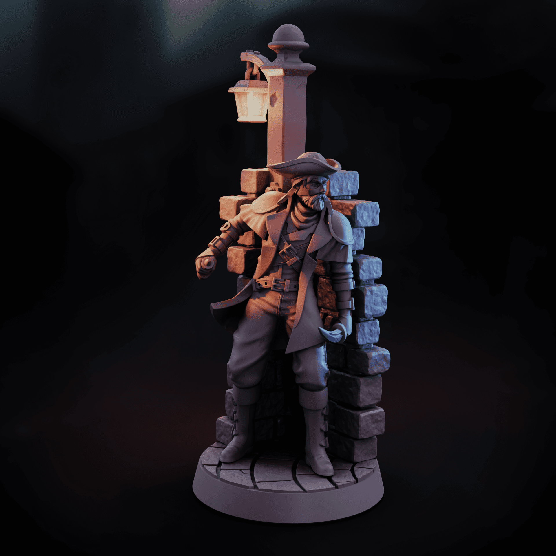Assasin, Freedom Fighter or Bandit | RPG Tabletop Mini, Rogue, Swashbuckler, Thug or Pirate 3d model