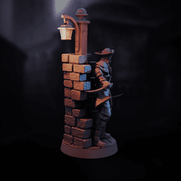 Assasin, Freedom Fighter or Bandit | RPG Tabletop Mini, Rogue, Swashbuckler, Thug or Pirate 3d model