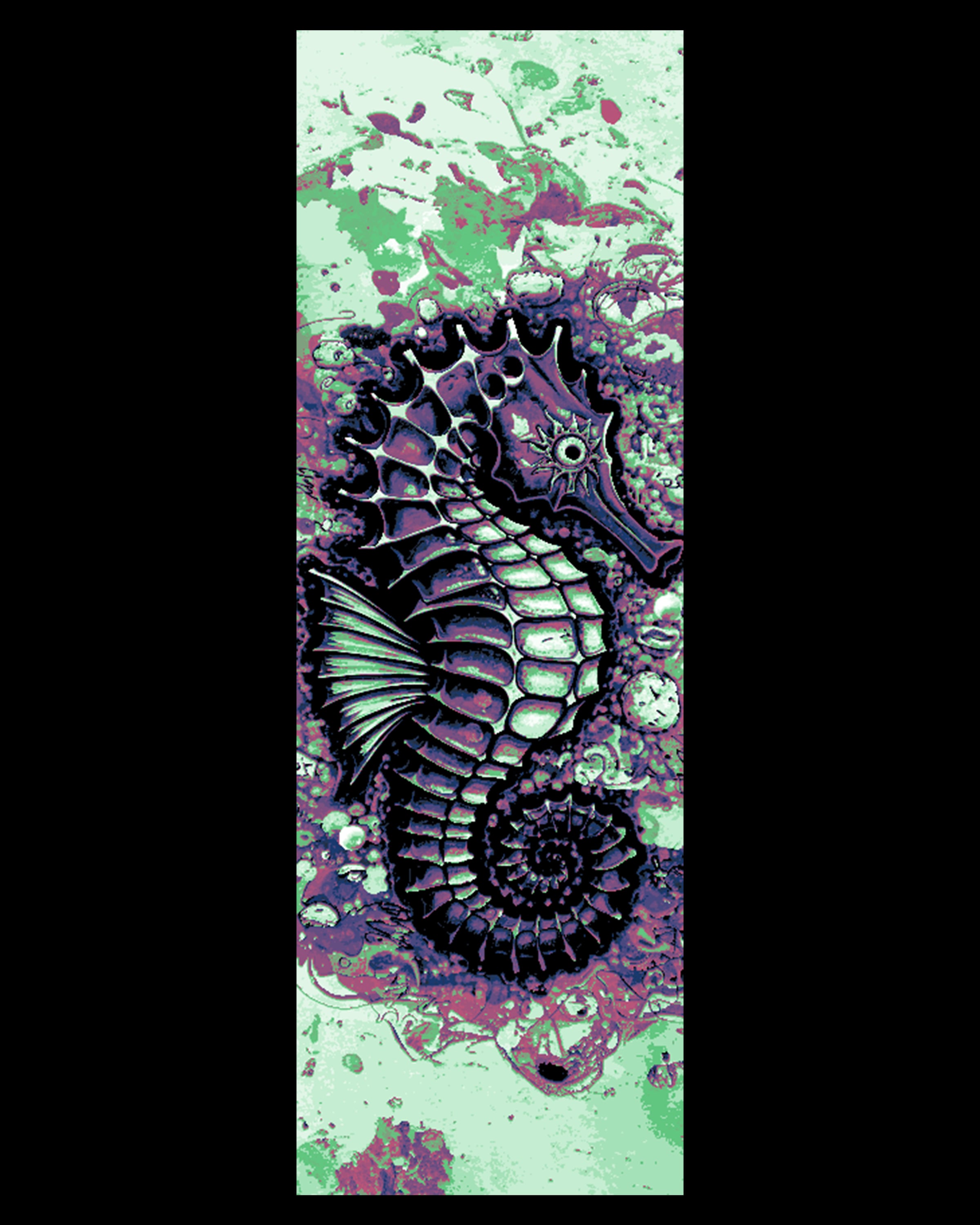 Funky Seahorses - Set of Bookmarks 3d model