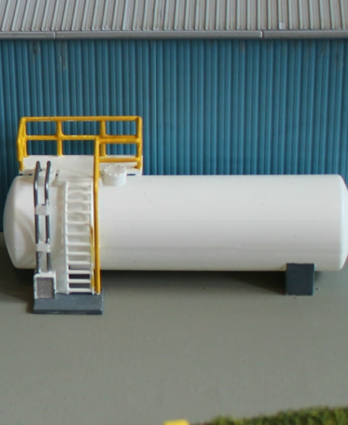 N Scale Diesel Storage Tank 3d model