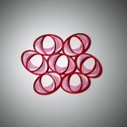 Oval String Art 3d model