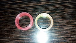 Fidget ring Zebra/tronco & heartbeat line 3d model