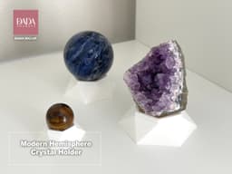 Modern Hemisphere Crystal Holder 3d model