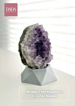 Modern Hemisphere Crystal Holder 3d model