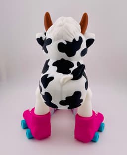Cow Roller Skate Flexi 3d model