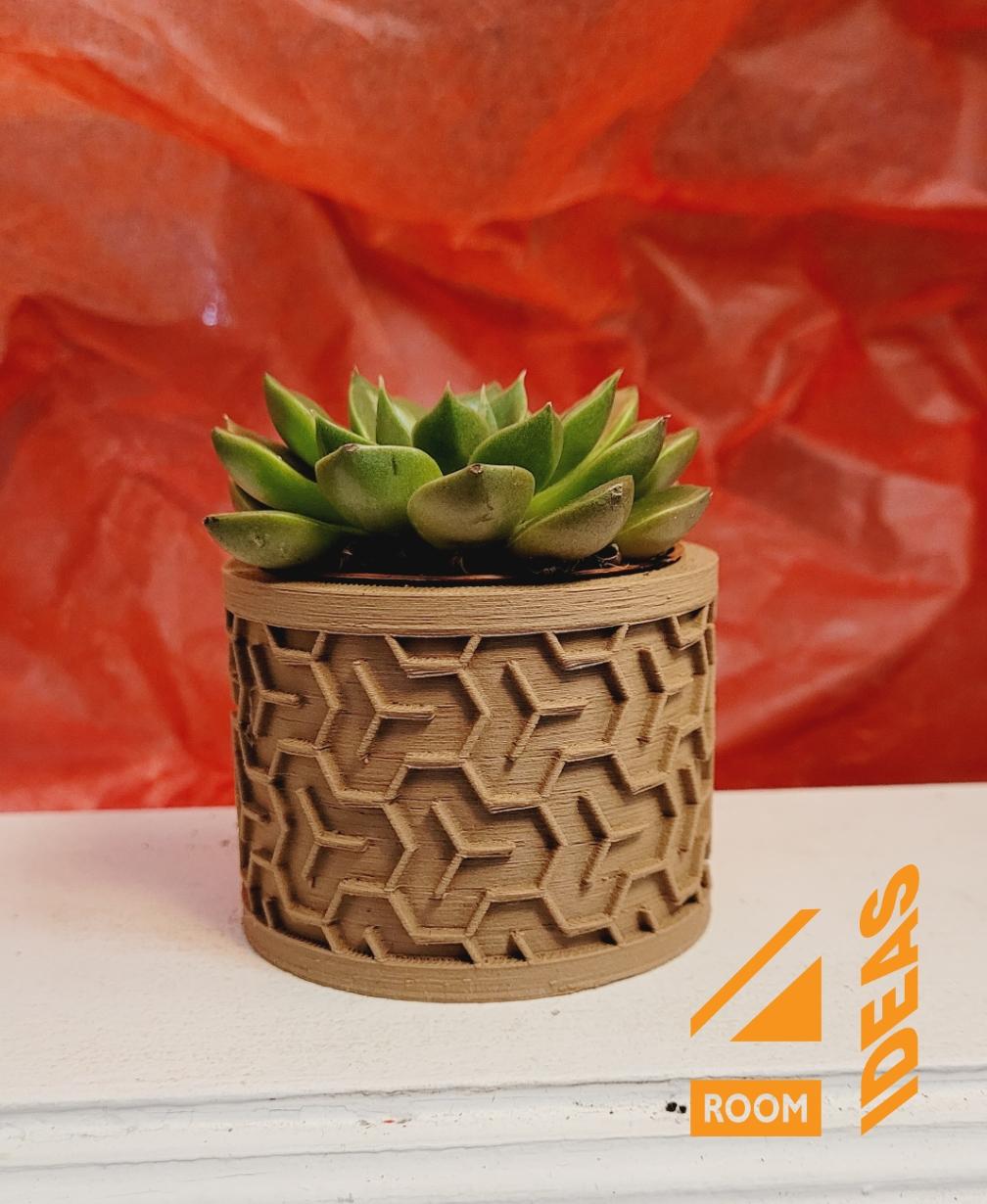 Succulent Planter Japanese Style - Hexagons/Kikkō V1 3d model