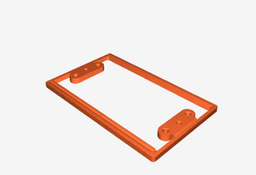 Cable passthrough wall plate raiser 3d model